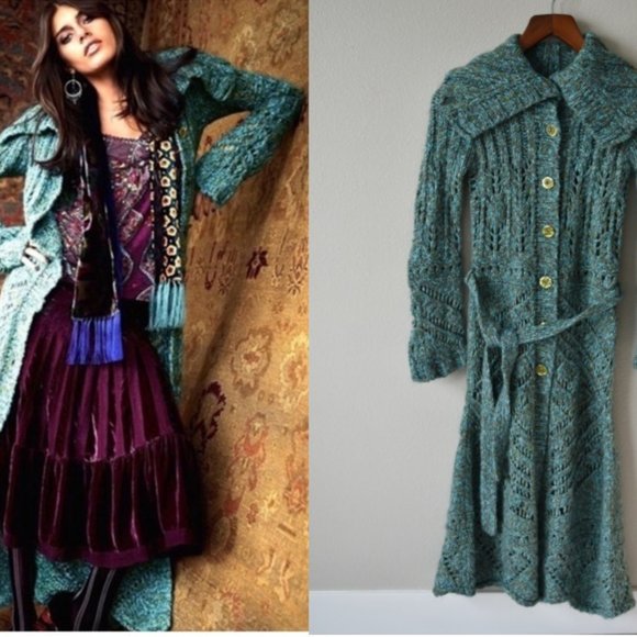 Free People Sweaters - FREE PEOPLE Budapest Dream Knit Sweater Cardigan